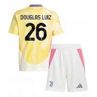 Maglia Calcio Juventus Douglas Luiz #26 Seconda Divisa Bambino 2024-25 Manica Corta (+ pantaloncini)